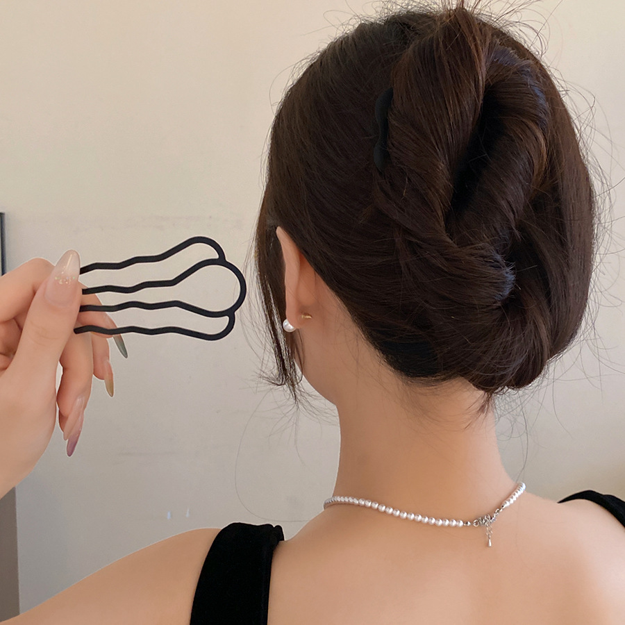 Women Fashion Hair Style - Pettini forchetta per capelli a forma