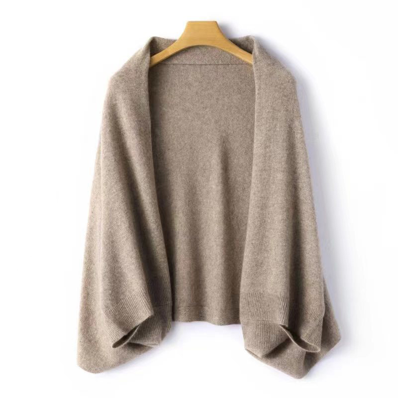 Women'S Fashion Knitwear - Sciarpa scialle lavorata a maglia da