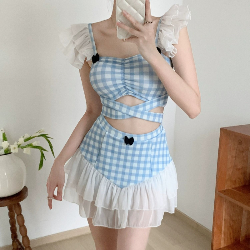 Women'S Fashion Middle Ages - Costume da bagno intero da donna