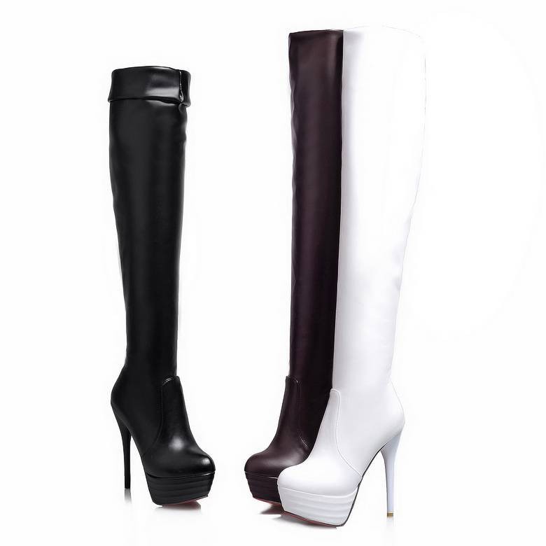 Sale Fashion Women - SIMLOVEYO Stivali al ginocchio Piattaforma Scarpe