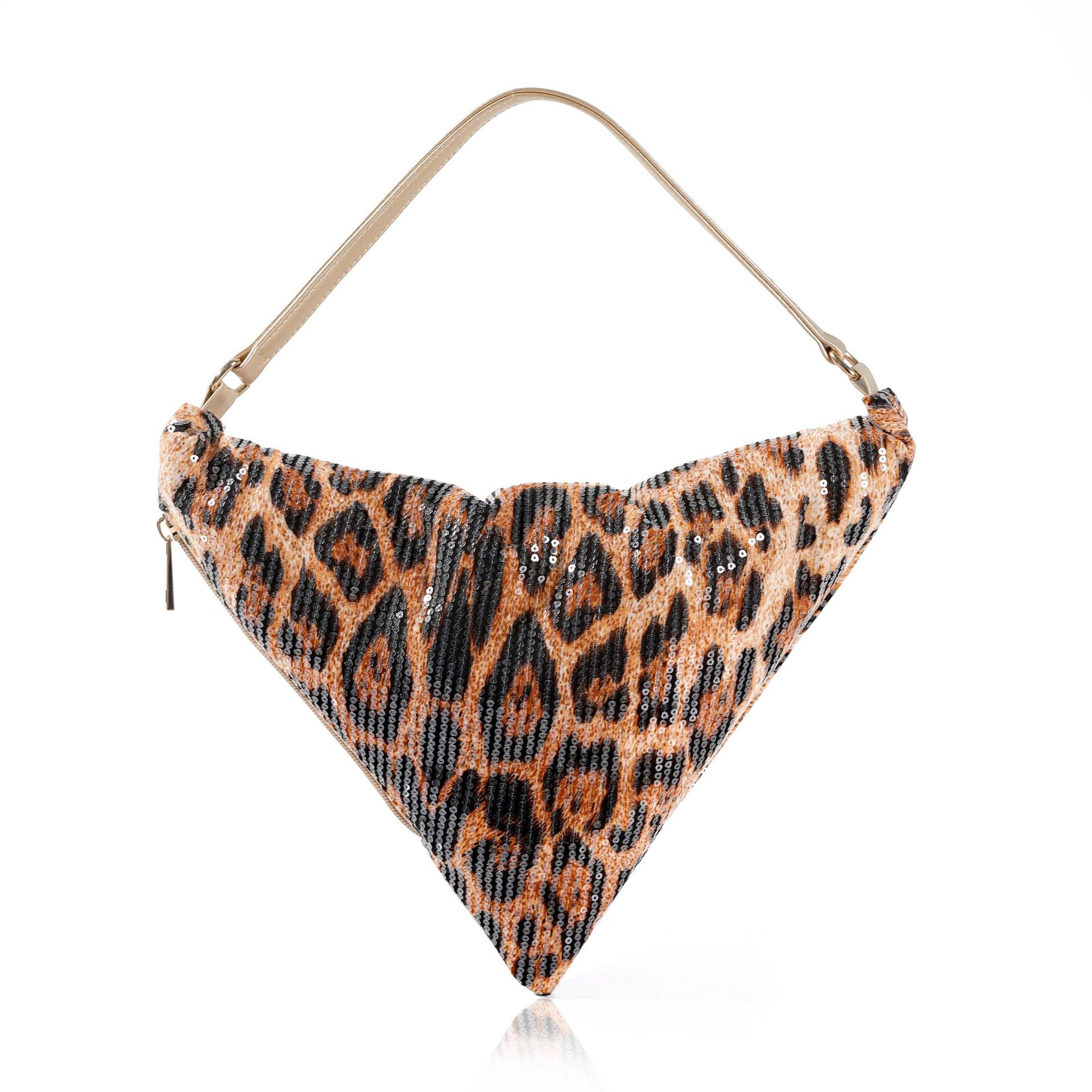 Women'S Fashion Trends 2026 Spring Summer - Borsa a mezzaluna con stampa leopardata,
