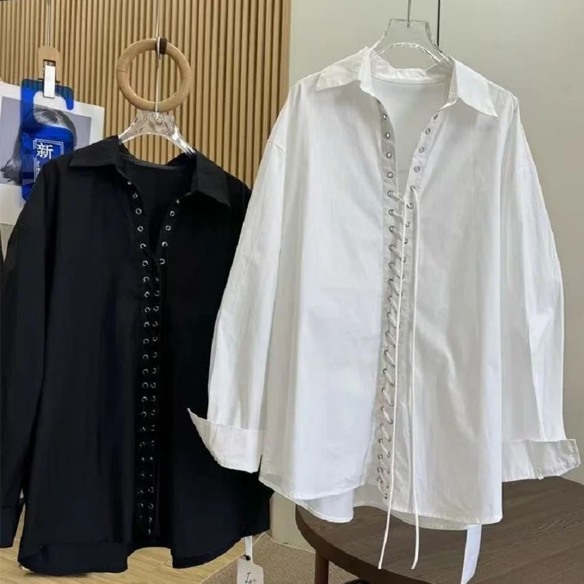 Women'S Fashion Trends 2026 Spring Summer - Camicette di cotone bianco nero dal