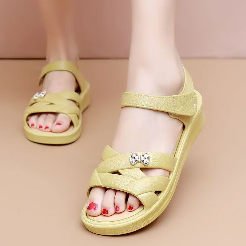 Women'S Fashion Middle Ages - Sandali con zeppa da donna per
