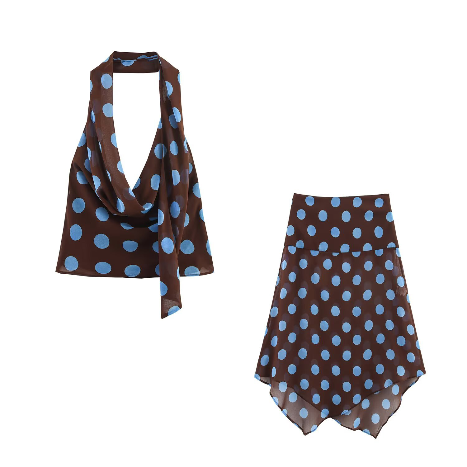 Asymmetric Top Women - Set di gonne semitrasparenti a vita