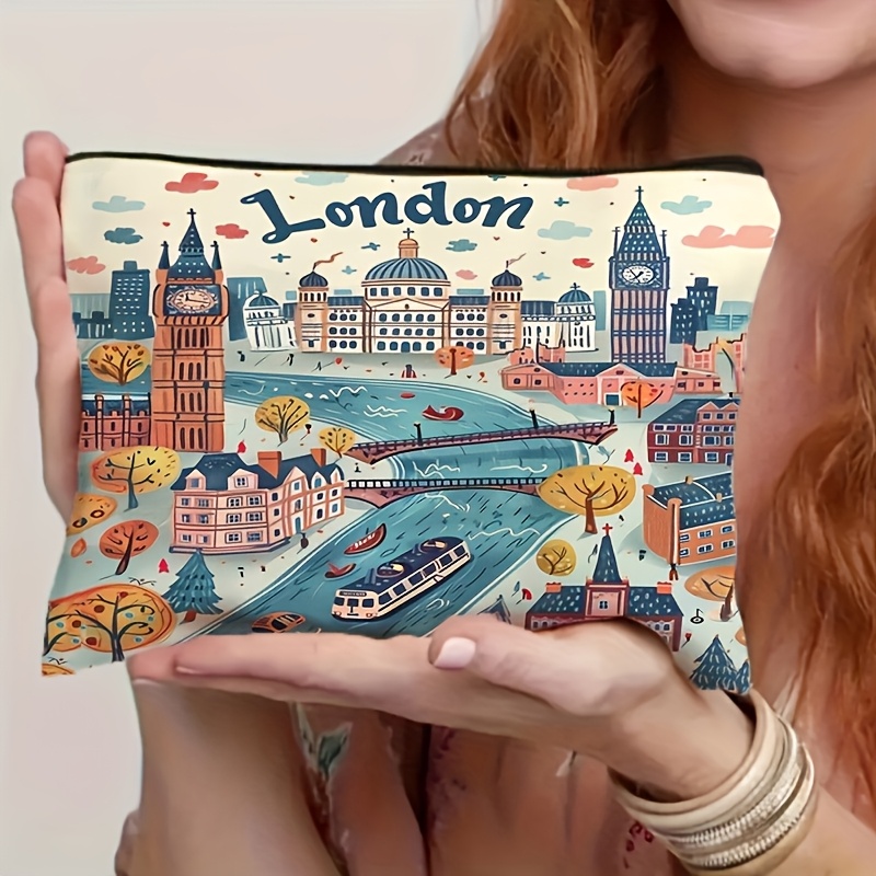 Women'S Fashion London - Borsa da Toilette da Viaggio a