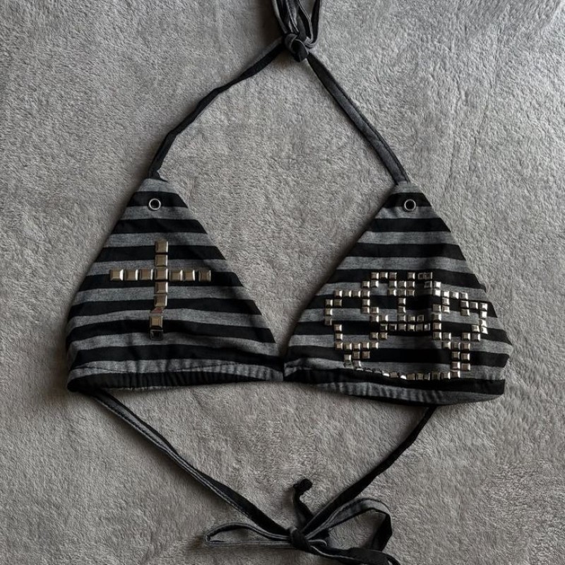 Women'S Y3K Fashion - Top bikini Y3K vintage estivo europeo-americano