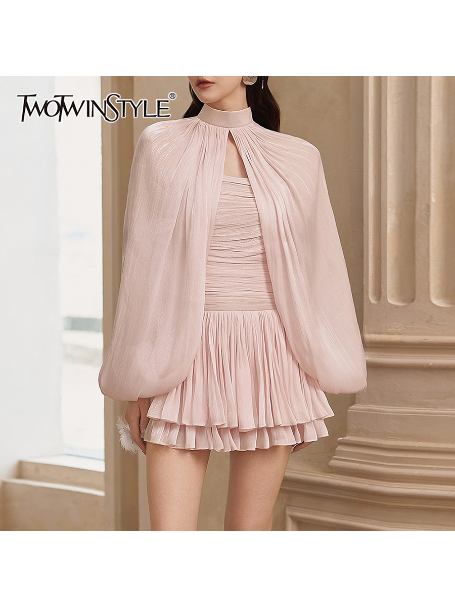 Ruched Dress Mini - TWOTWINSTYLE Set Due Pezzi Dolce con