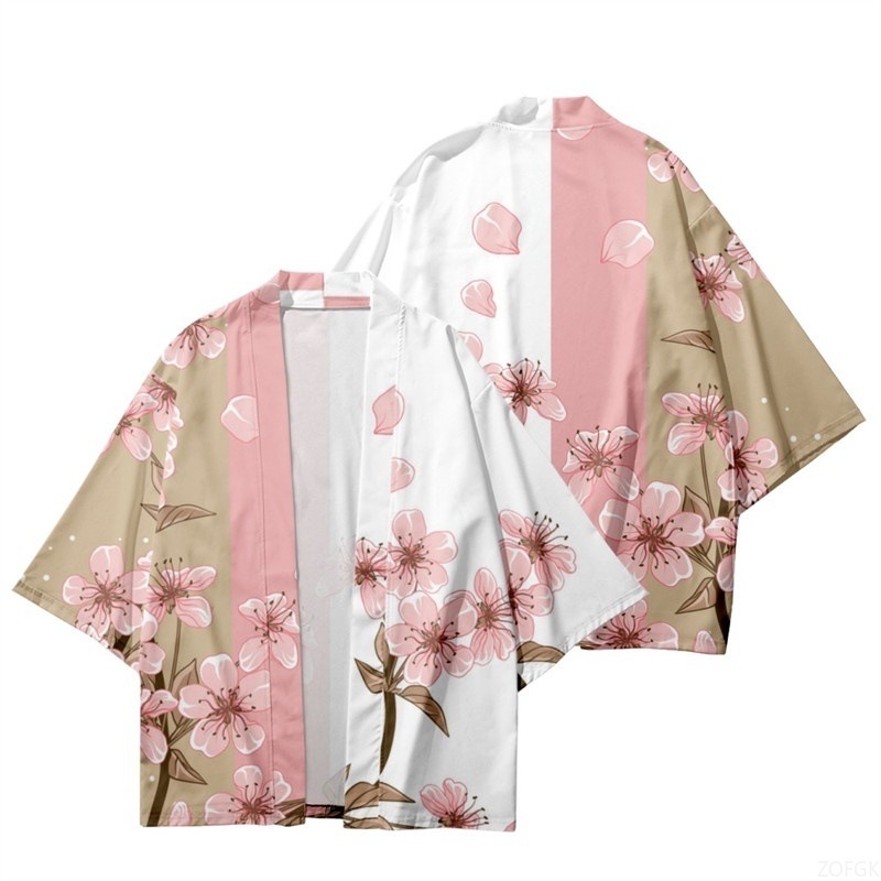 Women'S Fashion Knitwear - Estate Donna Stampa floreale Kimono Uomo