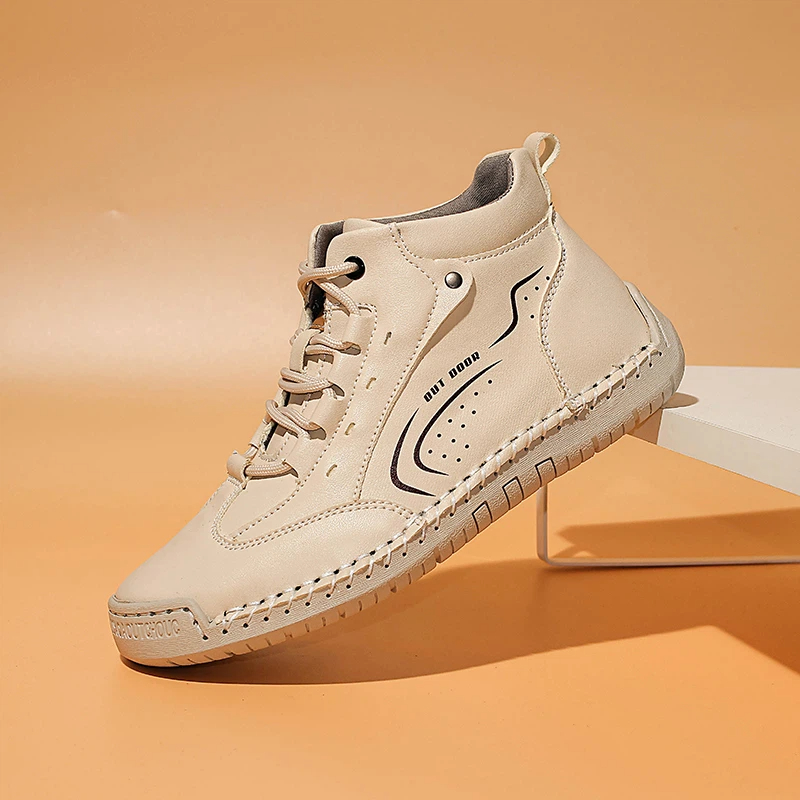 Women'S Fashion Leather Boots - Scarpe Casual in Pelle, Scarpe Casual