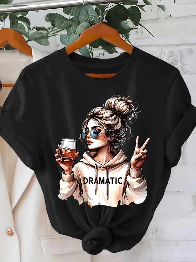 Women'S Fashion Trends 2026 Spring Summer - DRAMATIC 1pc T-shirt da donna con