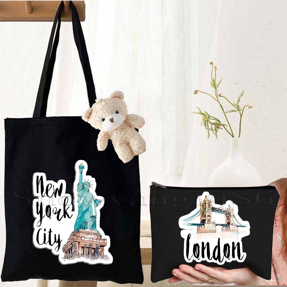 Women'S Fashion London - Set di 3 Borse Tote in