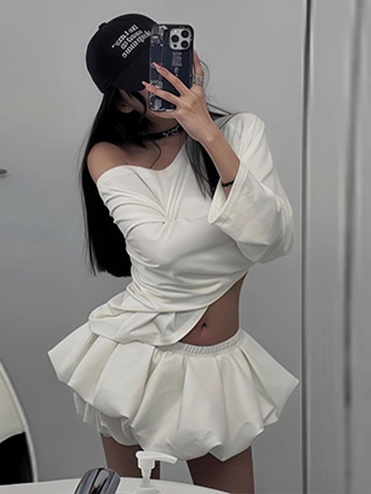 2025 Harajuku Fashion Design A - Asymmetric Top Women recensione e prezzo