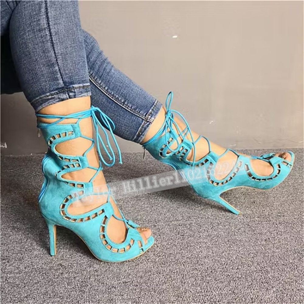 Sandali Blu con Cinturini Incr - Women'S Fashion Leather Boots recensione e prezzo