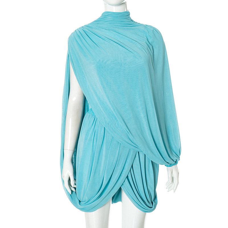 2025 Autunno Donna Elegante Bl - Ruched Dress Mini recensione e prezzo