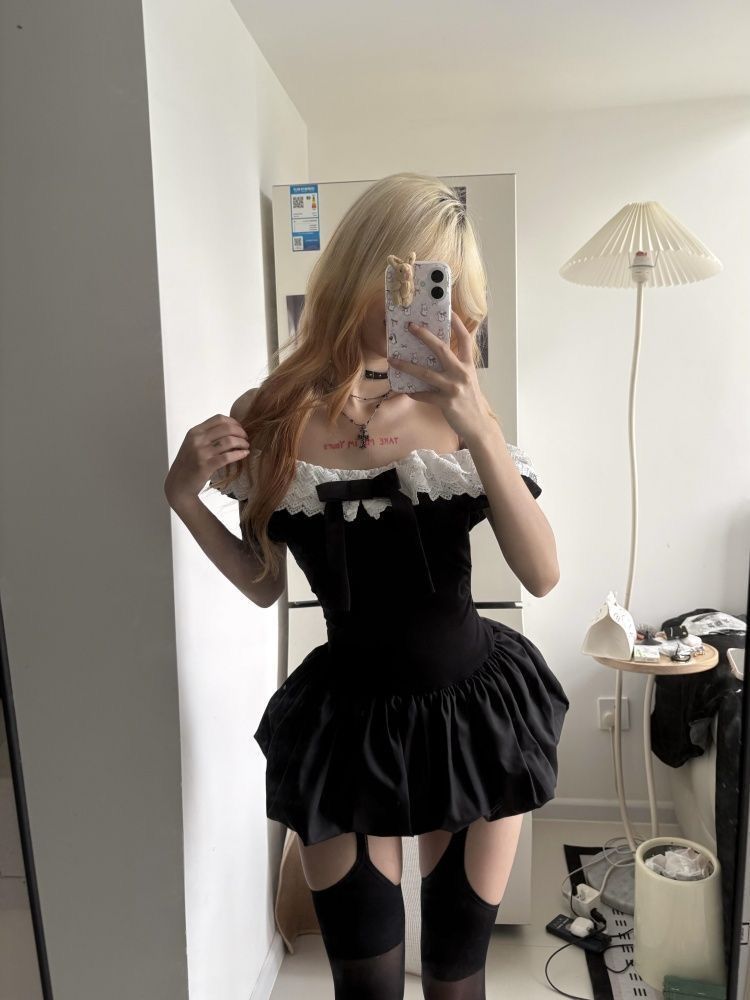 Completo Coquette Coreano Sexy - Ruched Dress Mini recensione e prezzo