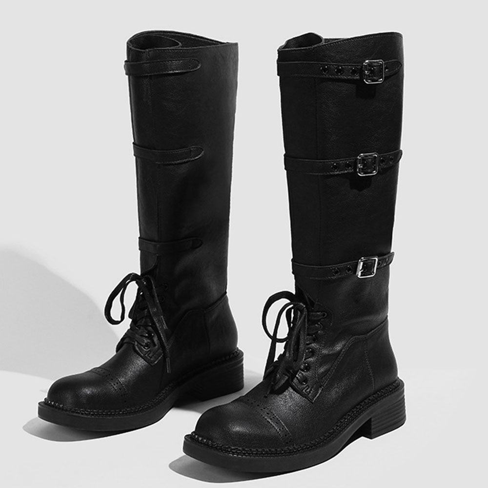 Stivali alti al ginocchio da d - Women'S Fashion Leather Boots recensione e prezzo