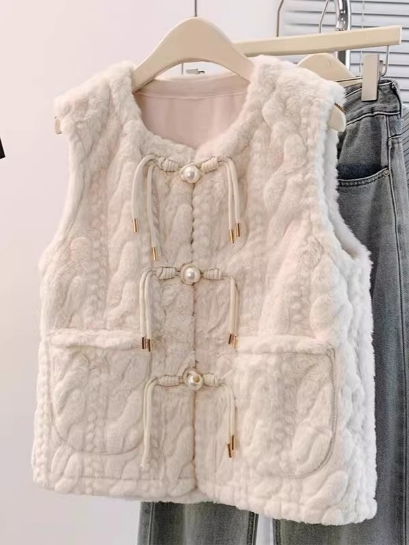 Gilet in peluche goffrato alla - Women'S Fashion Gilet recensione e prezzo