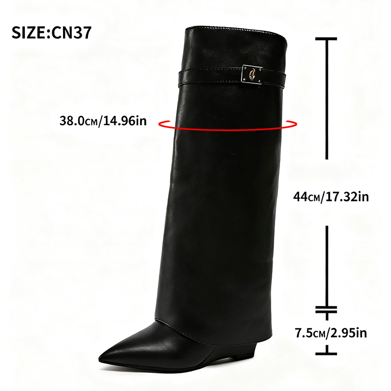 Stivali alti al ginocchio in p - Women'S Fashion Leather Boots recensione e prezzo