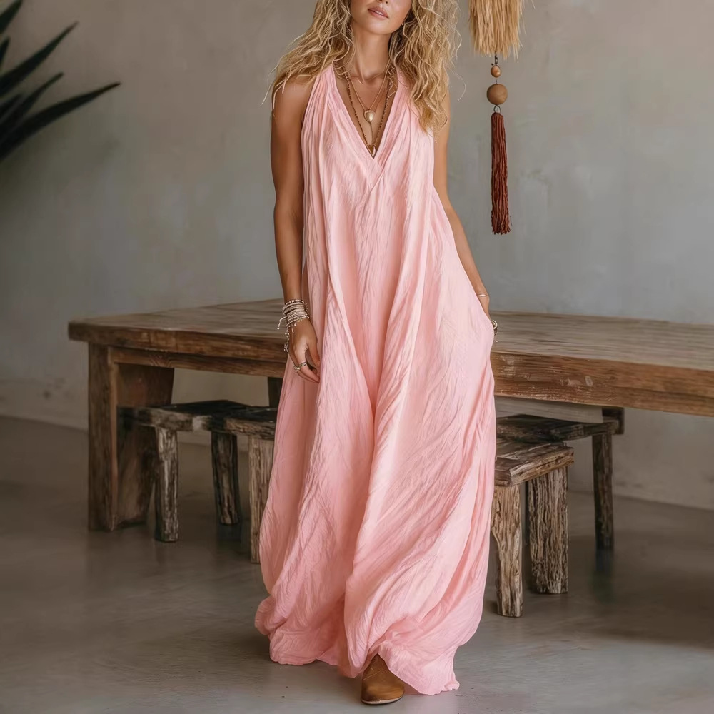 Nuovo Abito Lungo Casual Senza - Women Fashion Usa recensione e prezzo