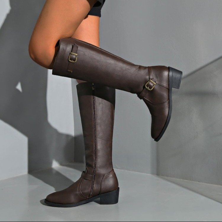 Stivali alti al ginocchio da d - Women'S Fashion Leather Boots recensione e prezzo