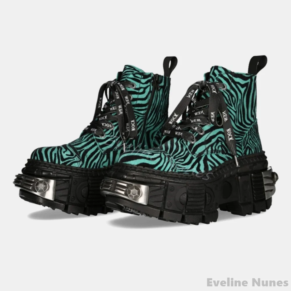 Stivali punk con stampa leopar - Women'S Fashion Leather Boots recensione e prezzo