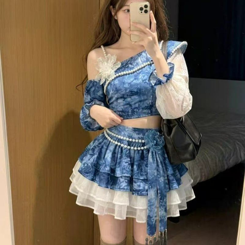 Set gonna Lolita elegante vint - Asymmetric Top Women recensione e prezzo