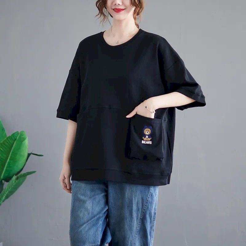 T-shirt in cotone da donna, mo - Women'S Fashion Trends 2026 Spring Summer recensione e prezzo