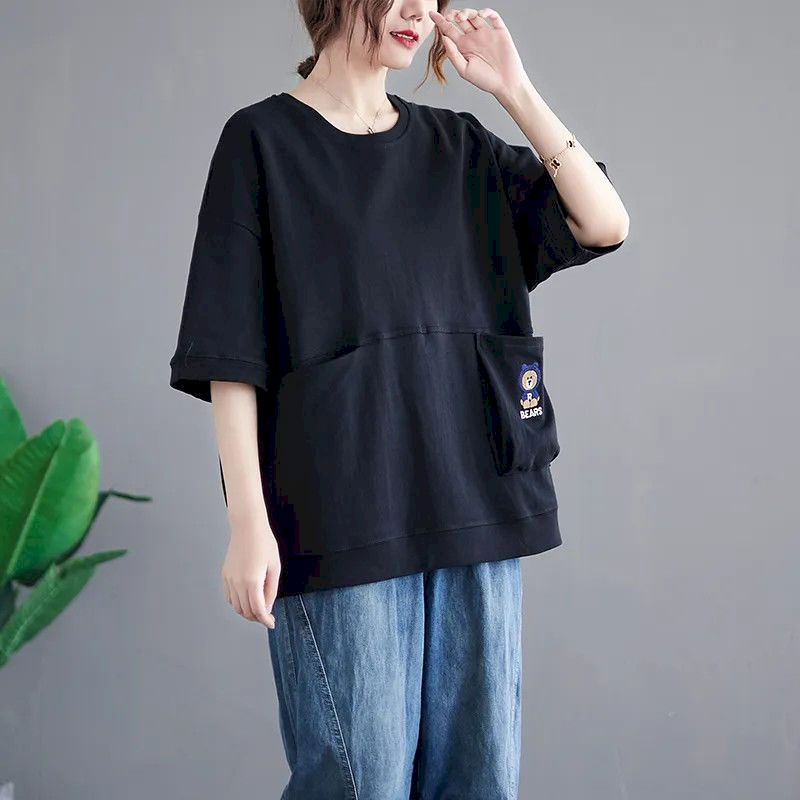 T-shirt in cotone da donna, mo - Women'S Fashion Trends 2026 Spring Summer recensione e prezzo