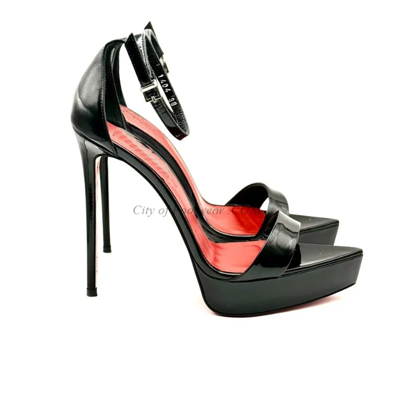 Sandali in pelle verniciata co - Sale Fashion Women recensione e prezzo