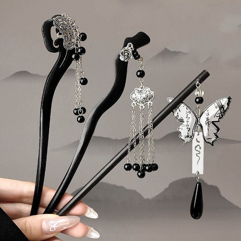 1pc stile antico cinese pittur - Women Fashion Hair Style recensione e prezzo