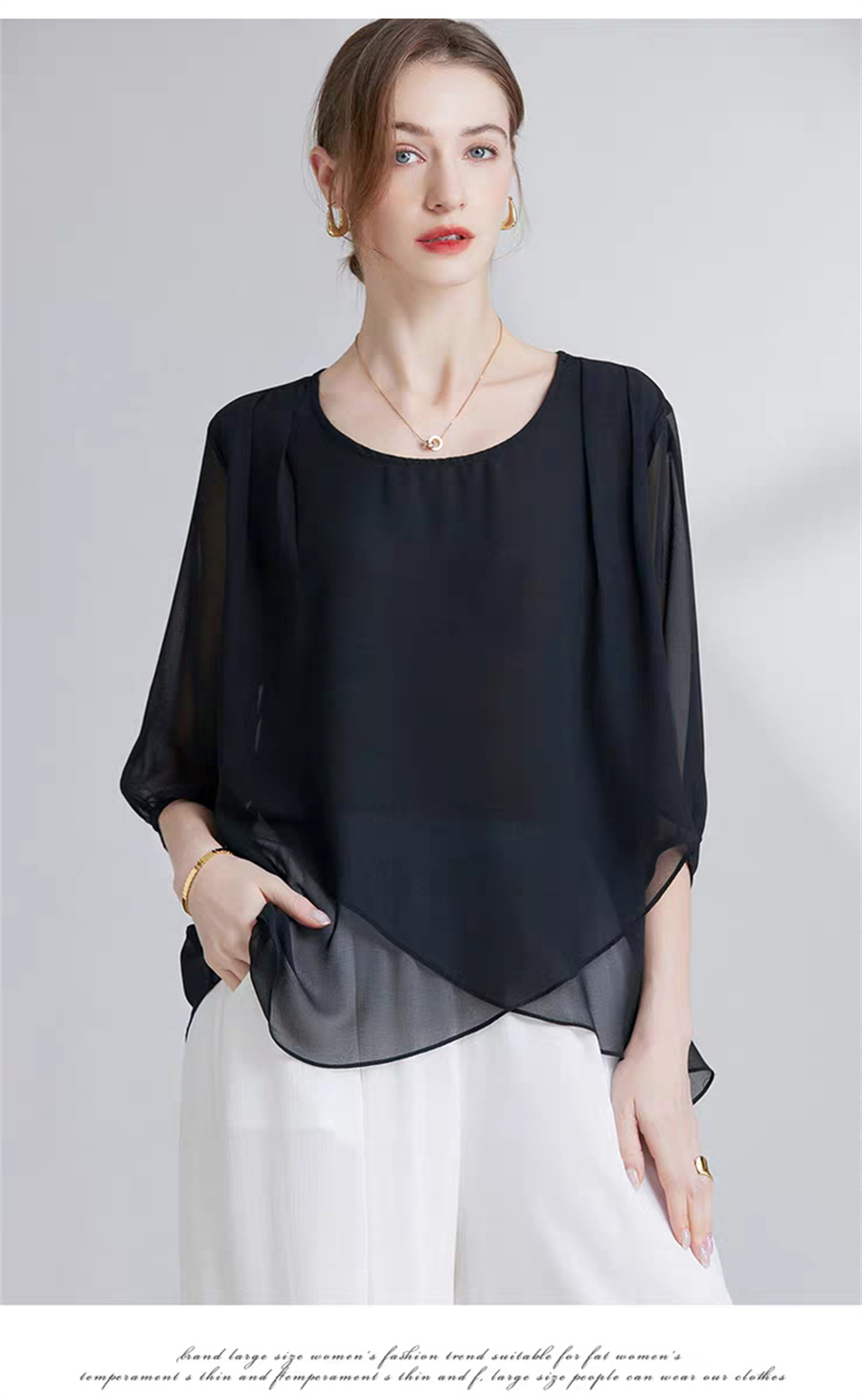 Top da Donna in Chiffon Stile  - Asymmetric Top Women recensione e prezzo